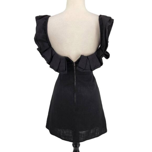 Polly Off Shoulder Mini Dress Black Size XS - Picture 5 of 7